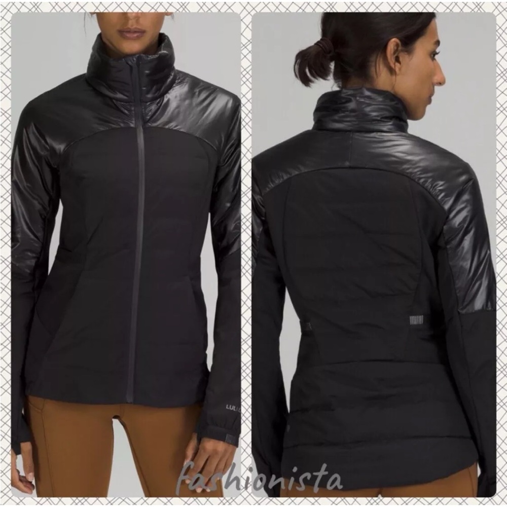 NWT - Lululemon Down For it All Jacket Black Shine Sz.6